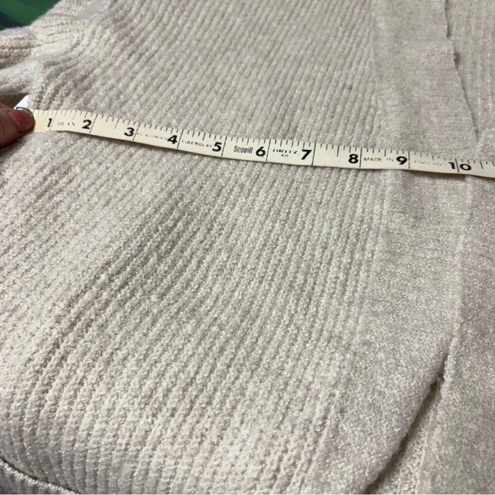 Maurices beige open-front cardigan sweater with front pockets. - Picture 8 of 9